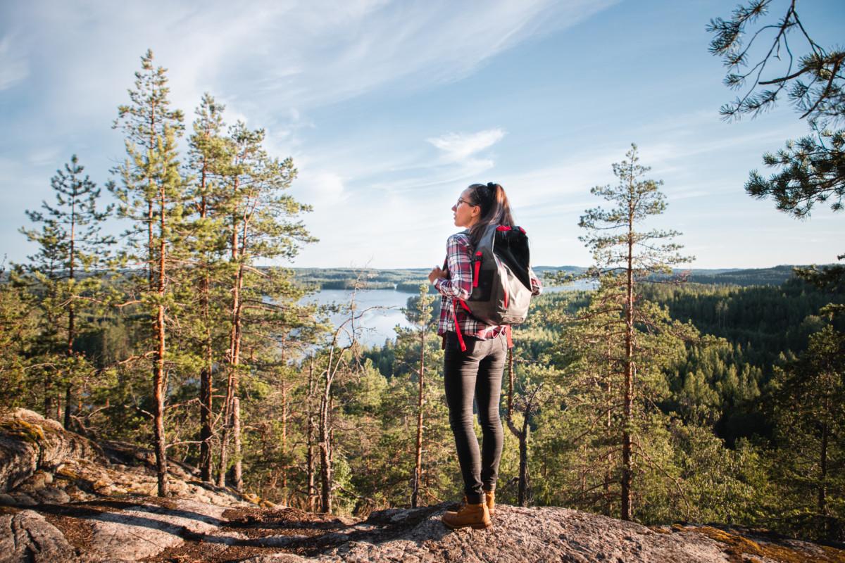 Maisema Neitvuorelta lähellä Mikkeliä