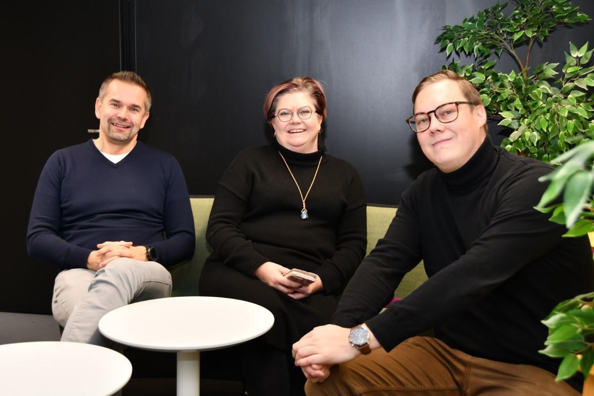 Hub Otonkulman Janne Muikkunen, Saara Liukkonen ja Ville Karttunen
