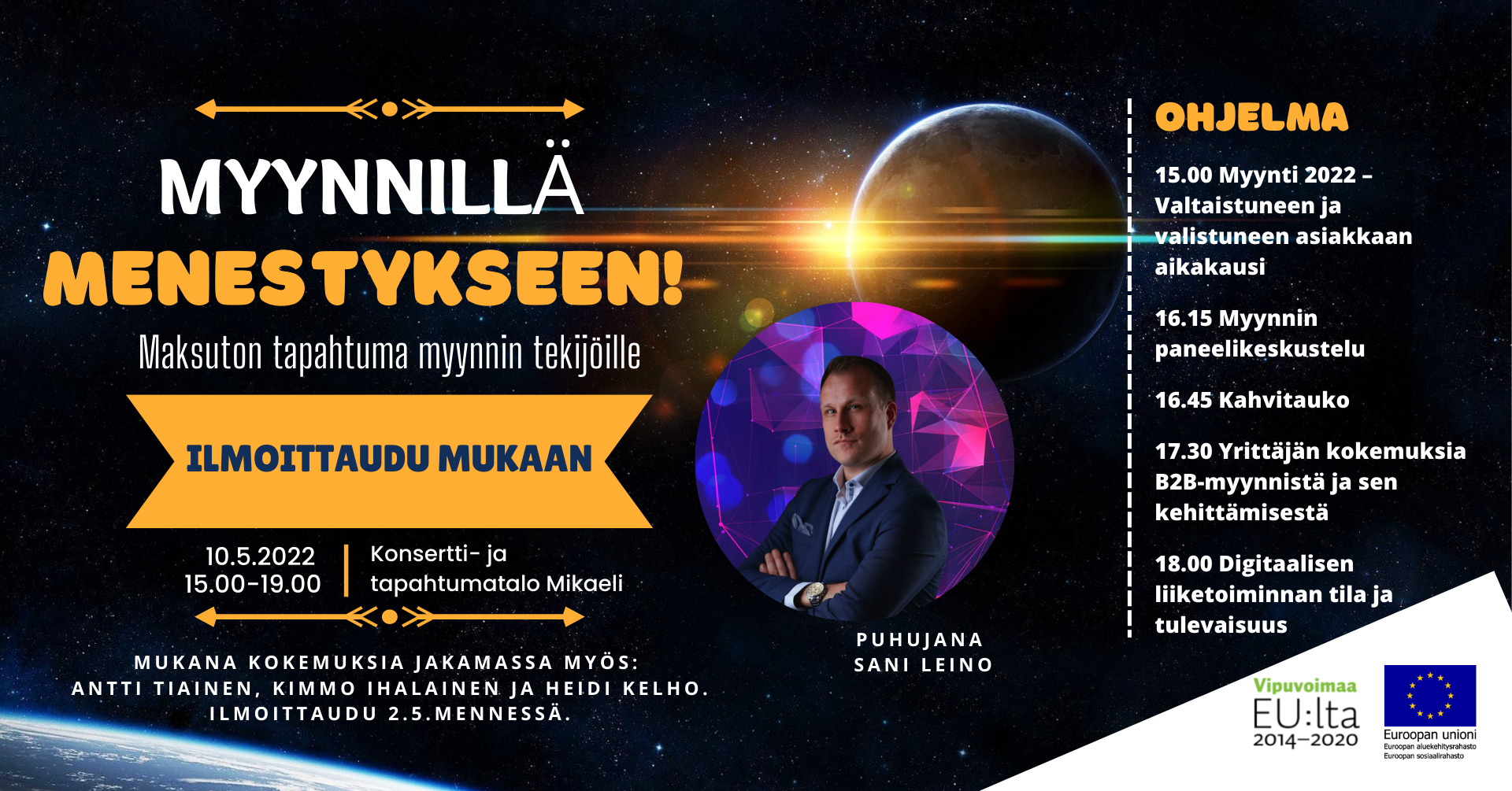 Myynnillä menestykseen! -tapahtuman banner 1920px